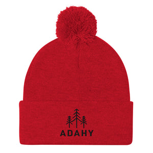 Adahy Pom-Pom Beanie (Black Logo)