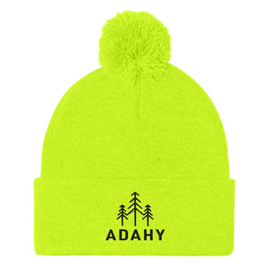 Adahy Pom-Pom Beanie (Black Logo)