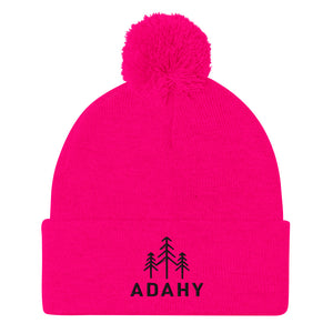 Adahy Pom-Pom Beanie (Black Logo)